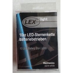 Lichterkette Sterne warmweiss (innen)