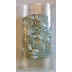 Glasnuggets weiss/transparent