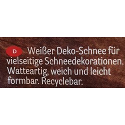 Deko Form Schnee
