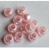 Grossloch Kunststoff Perle rosa