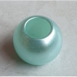 Grossloch Kunststoff Perle türkis