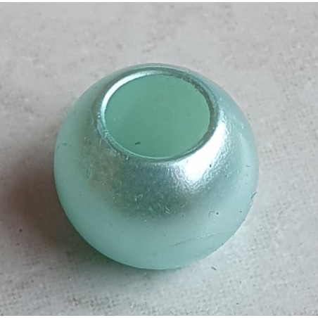 Grossloch Kunststoff Perle türkis