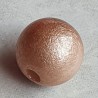 Kunststoff Perle hellbraun