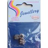 Grossloch Metall Perlen Set Kleeblatt