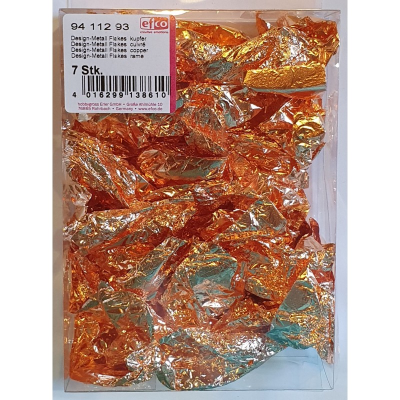 Design Metall Flakes kupfer