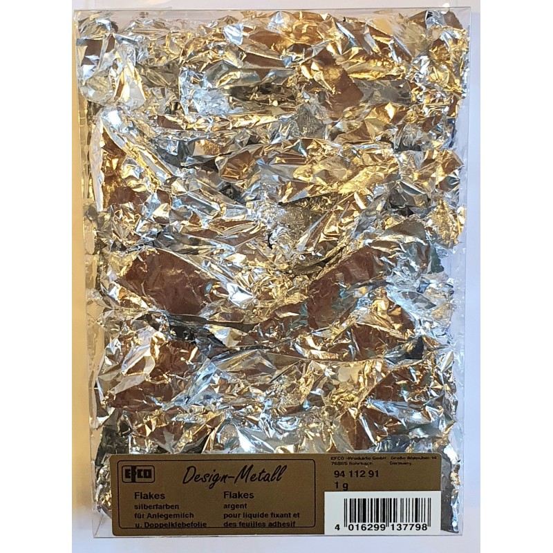 Design Metall Flakes silber