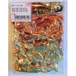 Design Metall Flakes geflammt