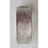 Glitzerband silber