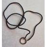Lederimitat Kette für Wechselschmuck schwarz