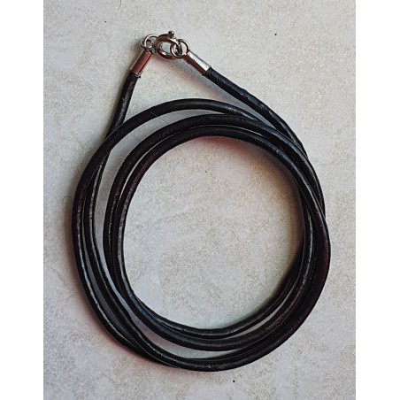 Leder Kette schwarz
