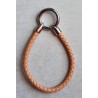 Leder Armband mit Wechselanhänger apricot