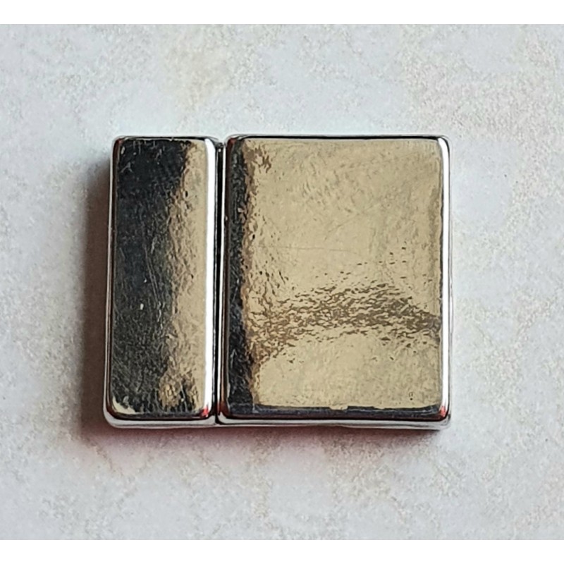 Magnet Verschluss silberfarbig