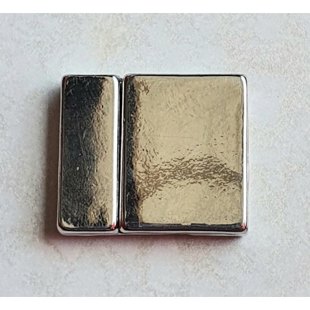 Magnet Verschluss silberfarbig