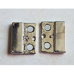 Magnet Verschluss silberfarbig