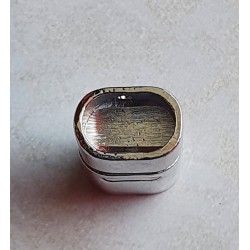 Magnet Verschluss silberfarbig