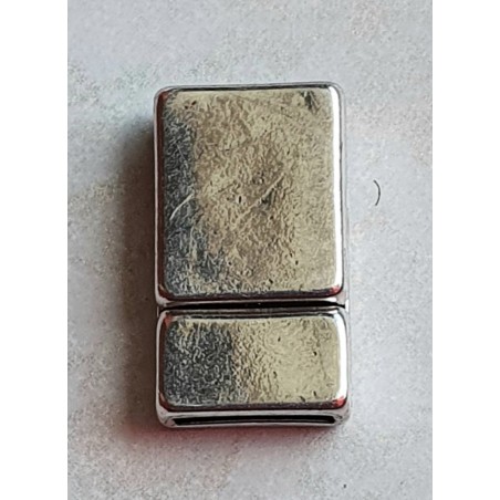 Magnet Verschluss silberfarbig