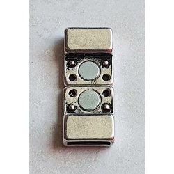 Magnet Verschluss silberfarbig