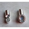 Magnet Verschluss silberfarbig