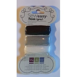 Sew Easy Stickgarn grau