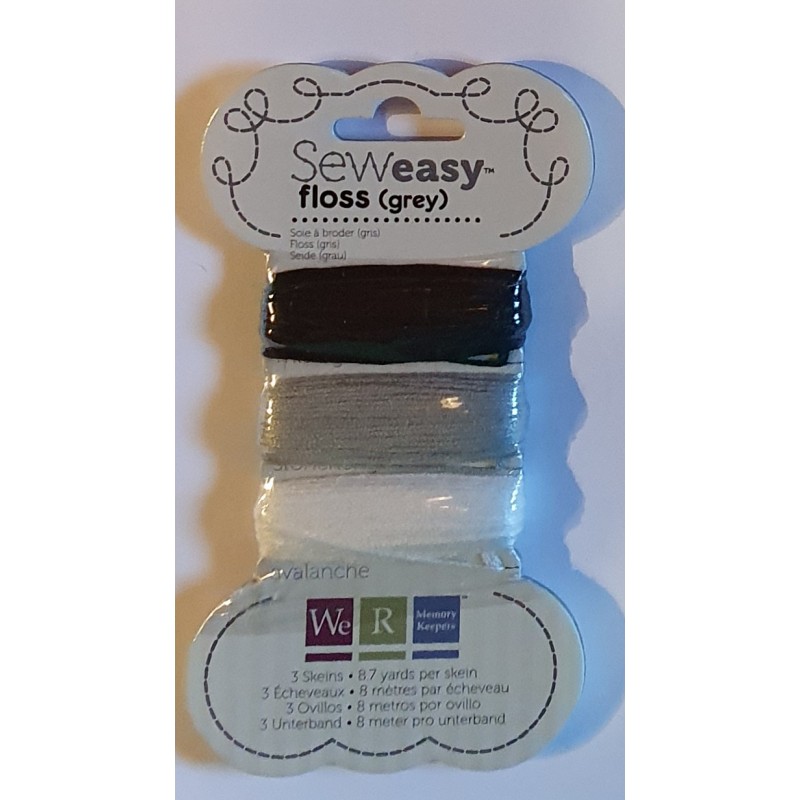 Sew Easy Stickgarn grau