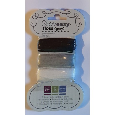 Sew Easy Stickgarn grau