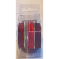 Organza Bänder rot