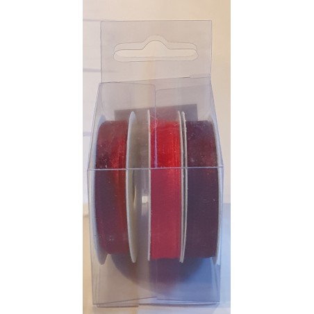 Organza Bänder rot