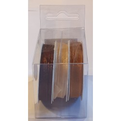 Organza Bänder braun