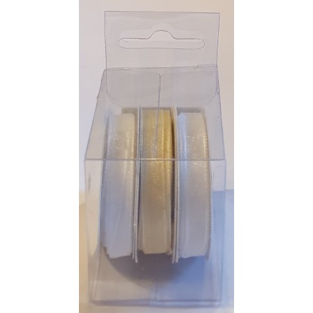 Organza Bänder weiss
