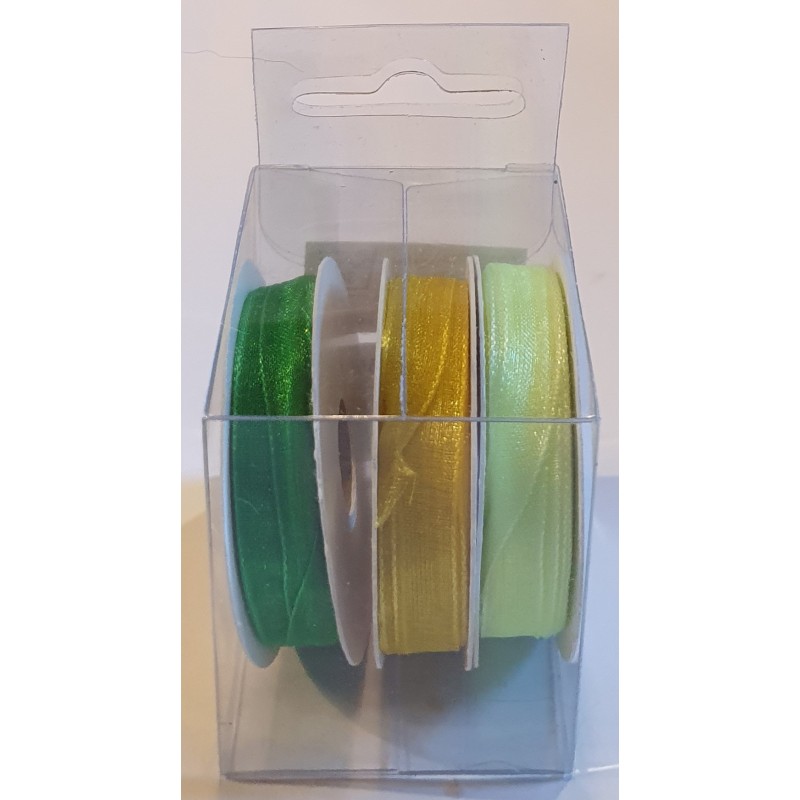 Organza Bänder grün