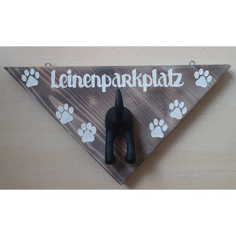 Leinenparkplatz schwarz