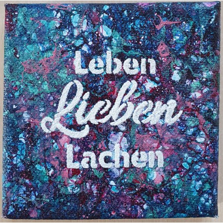 Leinwand Schild Leben.....