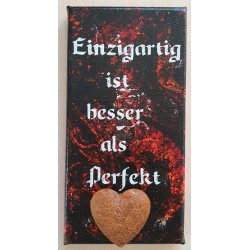 Leinwand Schild Einzigartig.....