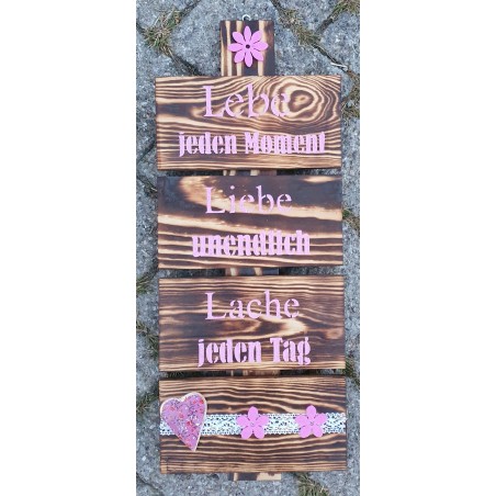 Schild Lebe....