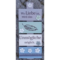 Schild Liebe....