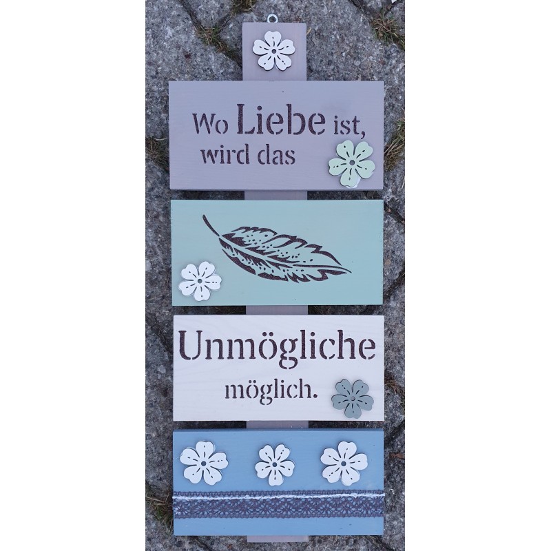 Schild Liebe....