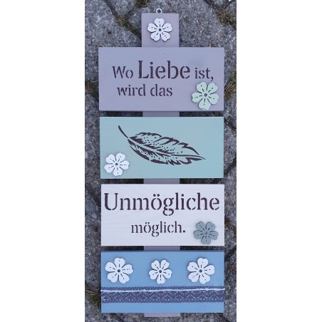 Schild Liebe....