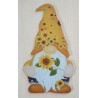 Holz Schild Wichtel gelb