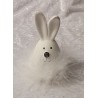 Kaninchen mit Federn weiss 2