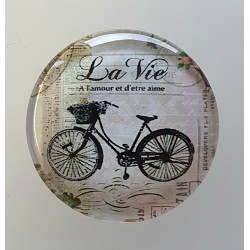 Cabochon 30 mm Fahrrad