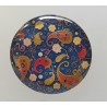 Cabochon 30 mm Paisley Muster blau