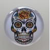 Cabochon 30 mm Totenkopf gelb