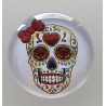 Cabochon 30 mm Totenkopf Herz
