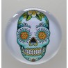 Cabochon 30 mm Totenkopf türkis