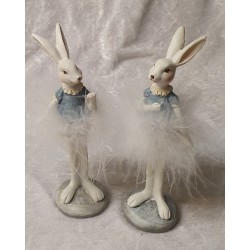 Kaninchen Stehend mit Feder 1