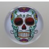 Cabochon 30 mm Totenkopf türkis