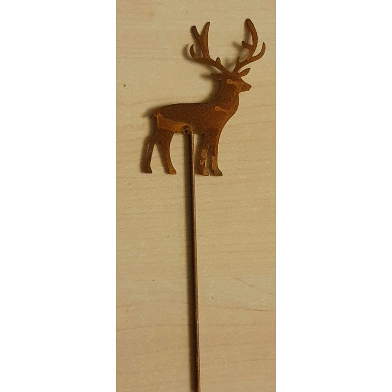 Metall Stecker Hirsch rost