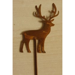 Metall Stecker Hirsch rost