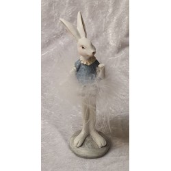 Kaninchen Stehend mit Feder 2