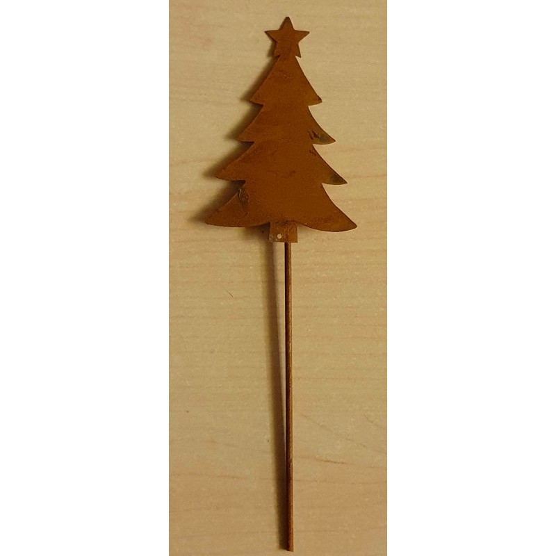 Metall Stecker Weihnachtsbaum rost